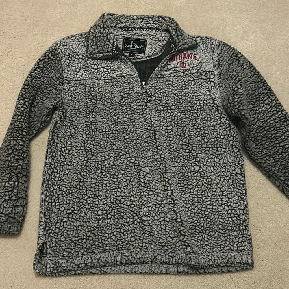 Indiana University Teddy Pull Over Zip Up